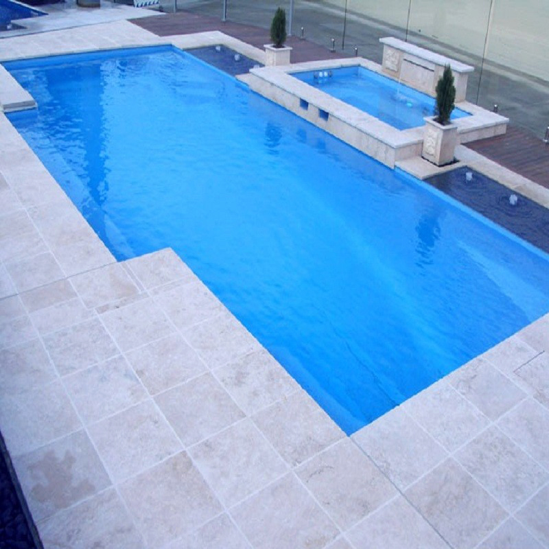 blue swimming pool liner